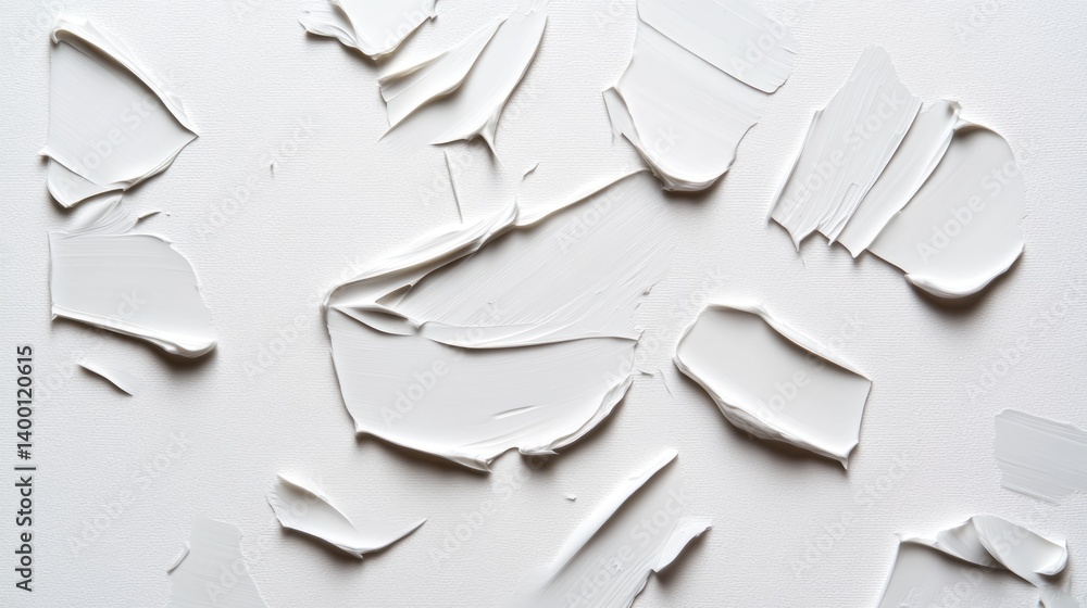 Poster creative action of paint texture application on white background artistic content studio environment