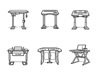 Minimal Standing Desk Sketch Pack
