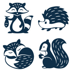 animal vector cute sticker art 