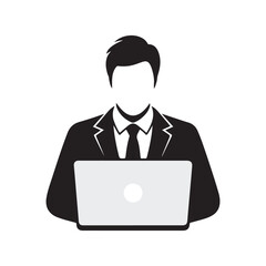 Computer User Icon Vector Design