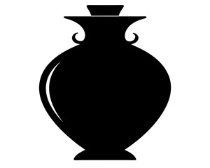 Vase Silhouette Vector & SVG | Elegant Floral Vector for Home Decor, Minimalist Crafts & DIY Projects
