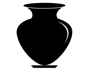 Vase Silhouette Vector & SVG | Elegant Floral Vector for Home Decor, Minimalist Crafts & DIY Projects