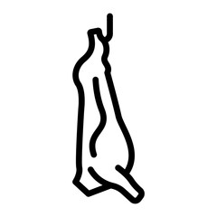 Hanging Meat Vector Line Icon Design