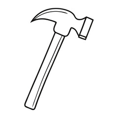 hammer isolated on white