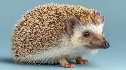 Obraz premium Green hedge on vibrant blue backdrop, study in minimalist design and color contrast