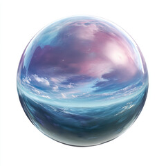 blue glass sphere
