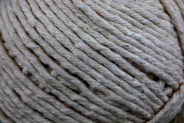 Closeup View of a Ball of String for Background