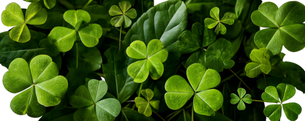 Lucky Clover Collection: A vibrant collection of shamrocks, four-leaf clovers, and other green leaves, perfect for adding a touch of luck and nature to your designs.