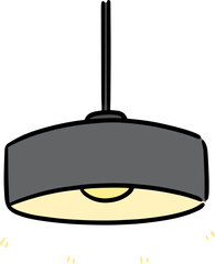 Illustration of ceiling lamp
