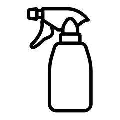 Water Spray Vector Line Icon Design