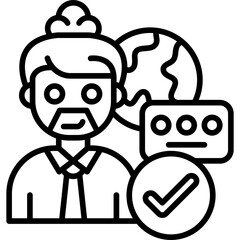 Business Travel Icon Vector Element