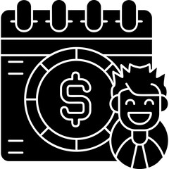 Paycheck Icon Vector Element