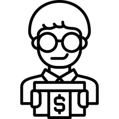 Paycheck Icon Vector Element