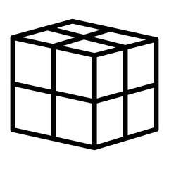 Closed Package Vector Line Icon Design