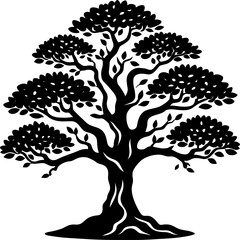 Obraz premium Tree silhouette