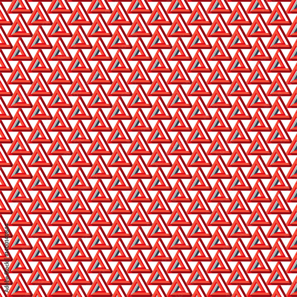 Poster 3d triangles patterns design