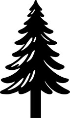 Pine tree silhouette
