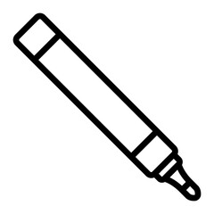 Marker Vector Line Icon Design