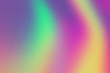 Vibrant abstract gradient with rainbow hues. Digital background for web design, modern art, creative graphics. Lo-fi grain noise, multicolor vintage retro design.