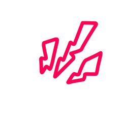 Cartoon doodle bomb explosion