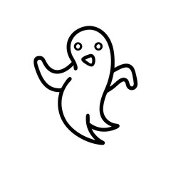 Obraz premium ghost editable outline icon design. Helloween related icon.