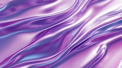 Fototapeta premium Smooth flowing purple and silver abstract texture design.