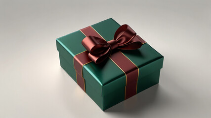 Fototapeta premium Gift Box with Red Ribbon and Bow