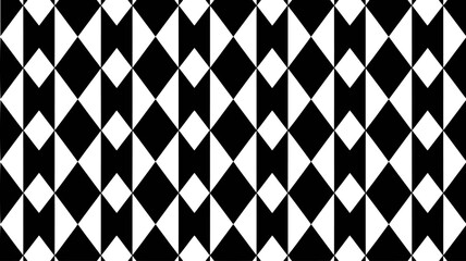 Abstract Seamless Pattern Of Black And White Geometric Shapes Vector Design