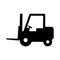 Forklift Truck Silhouette A powerful symbol of industrial strength and efficiency
