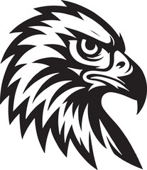 Fototapeta premium Eagle head icon vector Silhouettes design illustration