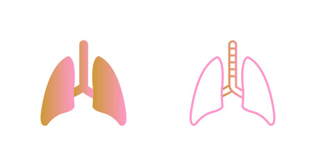 Lung Icon Design