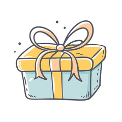gift box icon, gift box vector illustration-simple illustration of gift box, perfect for gift box logos and icons