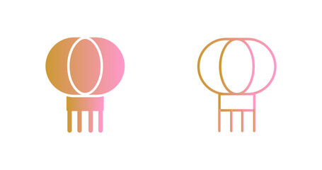 Red Lantern Icon Design