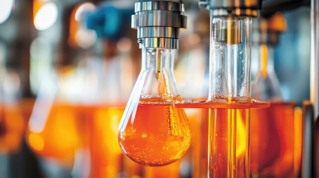 Drug dissolution testing equipment operating in quality control lab