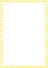 Frame of cute honey bee animal. Honey bee vector illustration. Insect on white background border