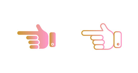 Obraz premium Hand Pointer Icon Design