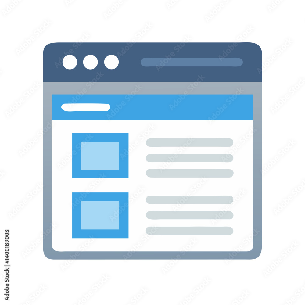 Aufkleber Contact Form Webpage Layout Icon Representing Online Communication and User Interaction