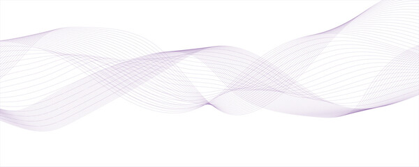 Abstract porple blend curve flow vector stripe digital technology isolated geometric futuristic wave dynamic thin line.  frequency flow business stripe gradient white vector  template background