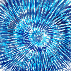 Obraz premium Abstract hand painted blue tye die background