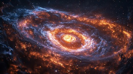 Cosmic spiral galaxy formation outer space astronomical imagery vast universe high-resolution view celestial wonders