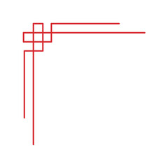 Chinese frame corner ornament. Traditional decorative elements