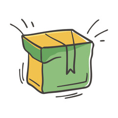 package icon, package vector illustration-simple illustration of package, perfect for package logos and icons