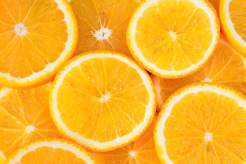background of Fresh Orange Slices
