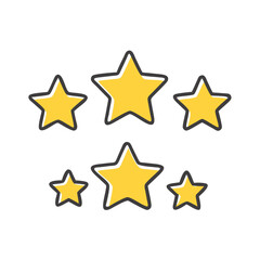 rating stars icon, rating stars vector illustration-simple illustration of rating stars, perfect for rating stars logos and icons