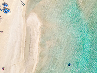 Porto Cesareo dall'Alto: Dune e Acque turchesi - Salento, Puglia, Lecce, Italia