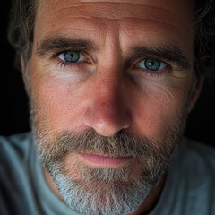 Obraz premium Selfie of a middle-aged man