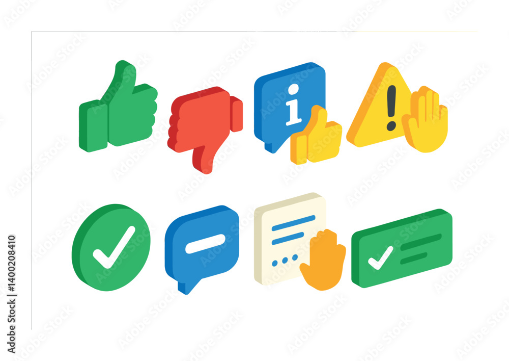 Aufkleber isometric flat vector set of icons of ui customization settings: theme, wallpaper, font size, layout
