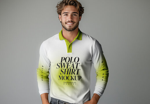 Polo Shirt Mockup for Fashion Brand and Apparel Design