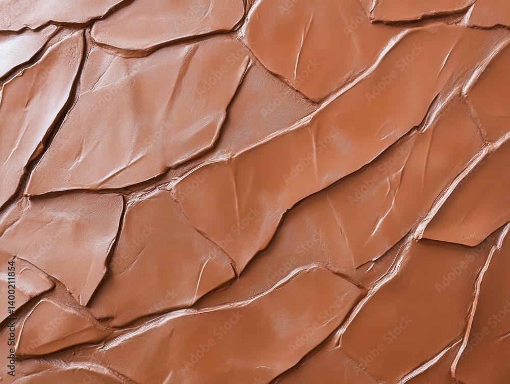 Poster abstract brown textured background with glossy surface and irregular shapes creating a natural stone