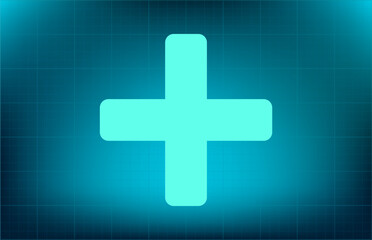 Fototapeta premium Vector icon on blue background with gradient